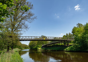 Nieuwe fietsbrug ontworpen en berekend voor over het kanaal bij Best.
